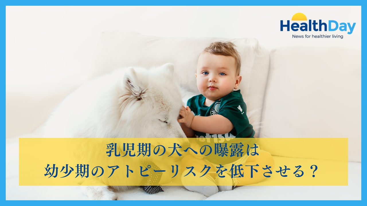 乳児期の犬への曝露は幼少期のアトピーリスクを低下させる?の画像です。