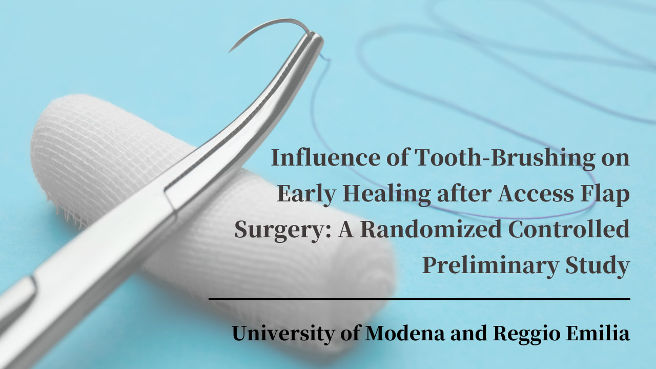歯周外科の術後治癒に重要なのは、機械的コントロール？それとも化学的コントロール？　モデナ・レッジョ・エミリア大学の画像です。