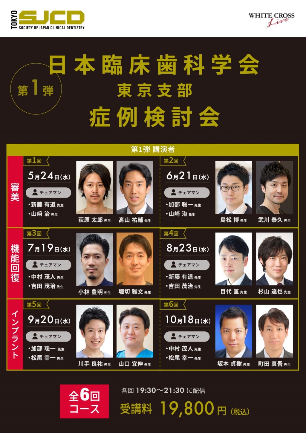 録画配信］日本臨床歯科学会 東京支部 症例検討会 第1弾 | WHITE CROSS