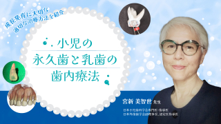 小児の永久歯と乳歯の歯内療法の画像です。