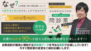 自費成約につながる問診からカウンセリングの流れ 抗加齢医学会で発表！自費売上が増加する問診票活用メソッドの画像です。